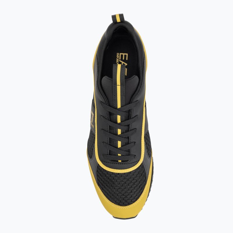 EA7 Emporio Armani Black & White Laces fekete/antik moha cipő 5