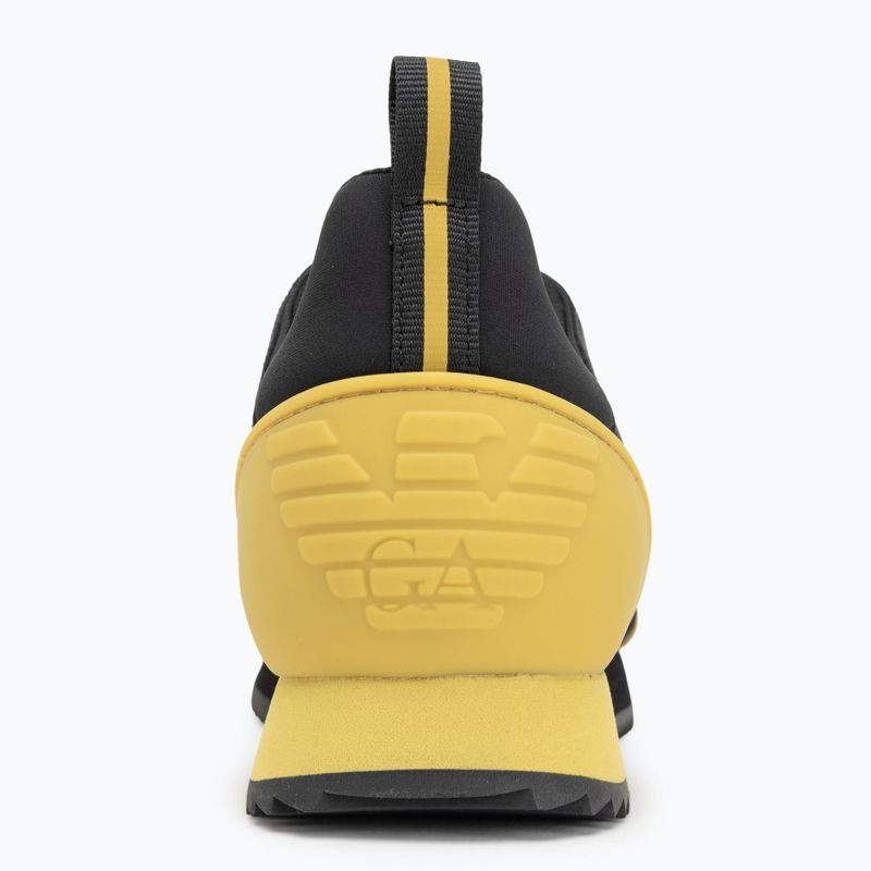 EA7 Emporio Armani Black & White Laces fekete/antik moha cipő 6