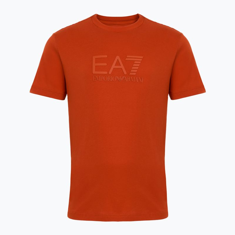 Férfi EA7 Emporio Armani Visibility Cotton Crew póló rooibos tea póló