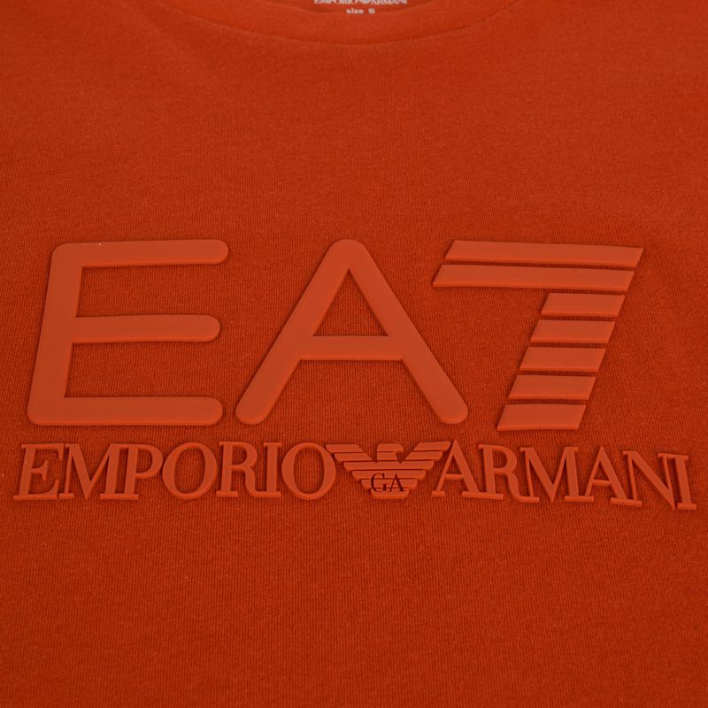 Férfi EA7 Emporio Armani Visibility Cotton Crew póló rooibos tea póló 3