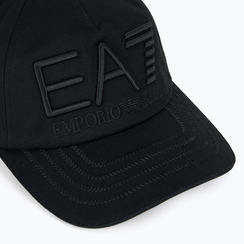 EA7 Emporio Armani Train Logo Series hímzett baseball sapka fekete 3