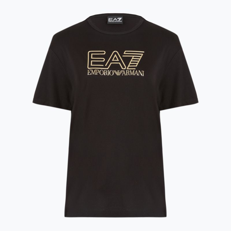Női EA7 Emporio Armani Train Visibility fekete/arany színű póló