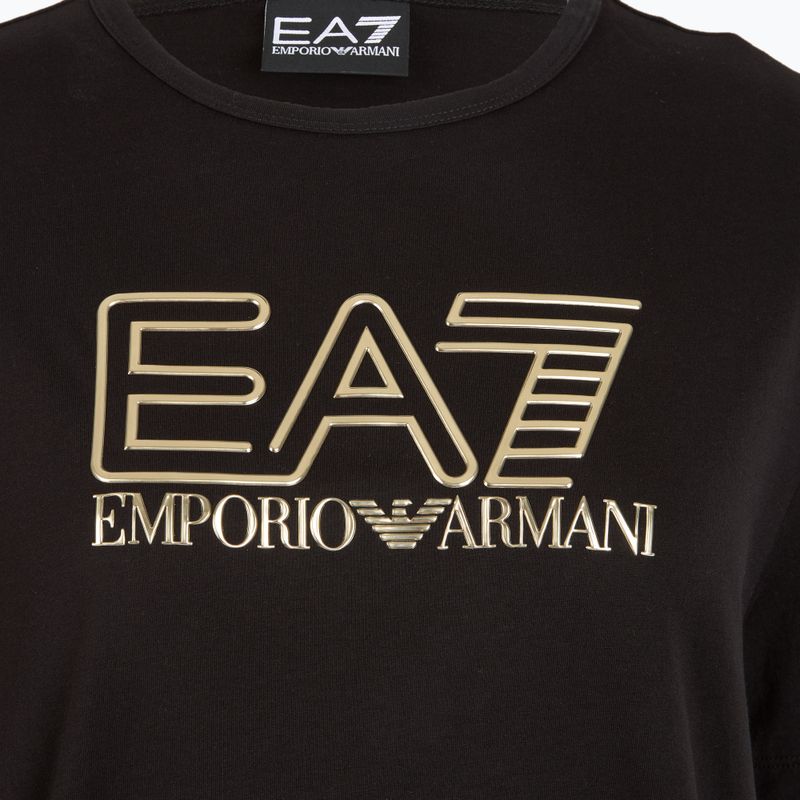 Női EA7 Emporio Armani Train Visibility fekete/arany színű póló 3