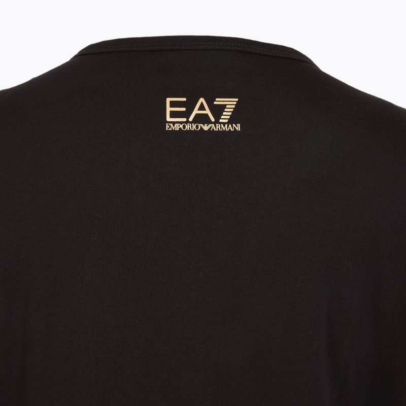 Női EA7 Emporio Armani Train Visibility fekete/arany színű póló 4