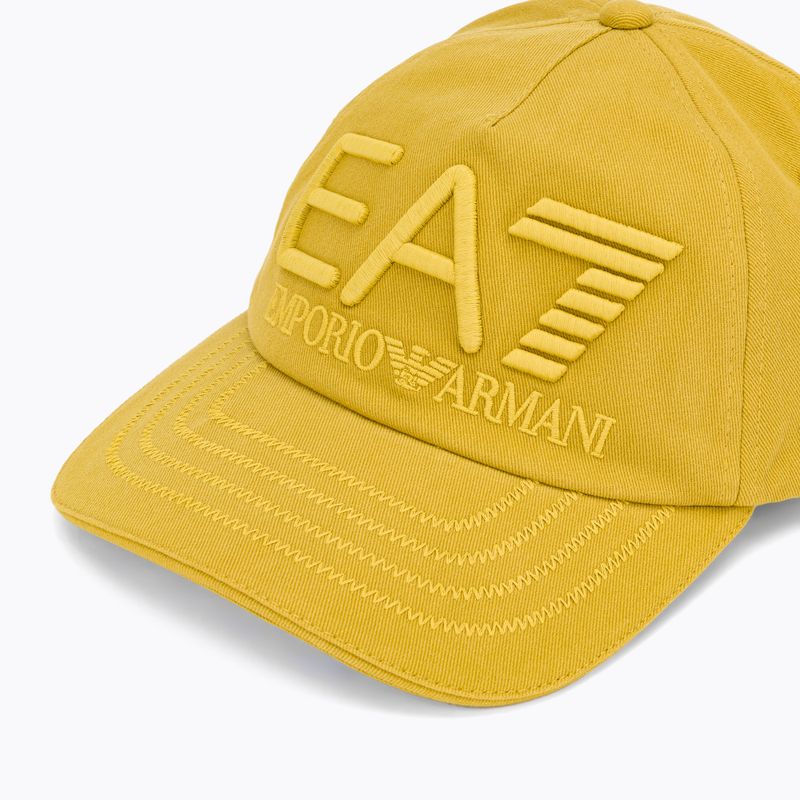 EA7 Emporio Armani Train Logo sorozat Hímzett antik moha baseball sapka 3