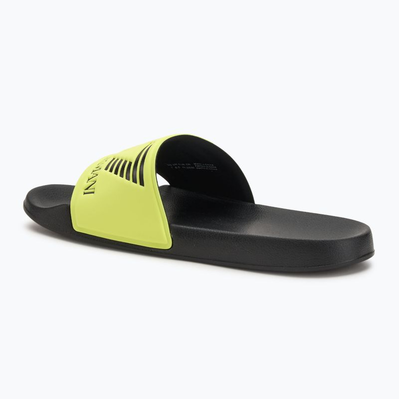 EA7 Emporio Armani vízi sportok láthatósági sárga flueo / fekete flip-flopok 3