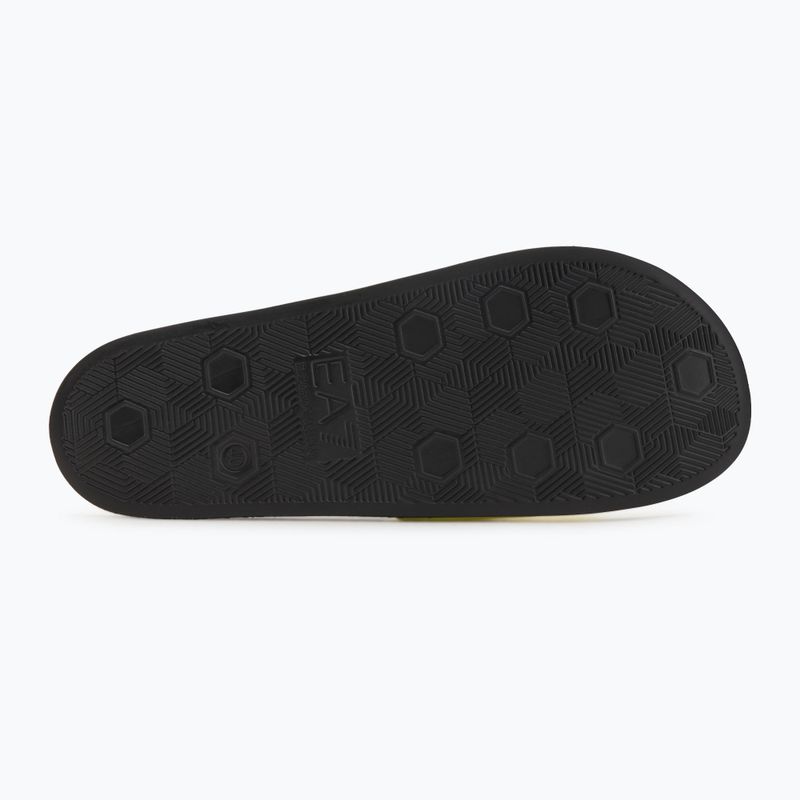 EA7 Emporio Armani vízi sportok láthatósági sárga flueo / fekete flip-flopok 4