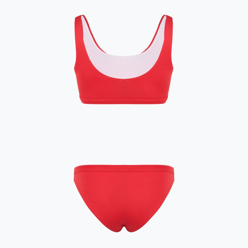 Női kétrészes fürdőruha EA7 Emporio Armani Maxi Logo Bikini Top verseny piros 2