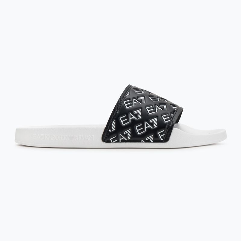 EA7 Emporio Armani Water Sports All Over fekete / fehér flip-flopok 2