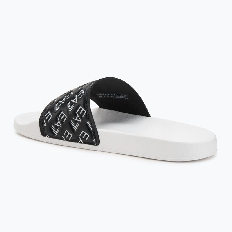 EA7 Emporio Armani Water Sports All Over fekete / fehér flip-flopok 3