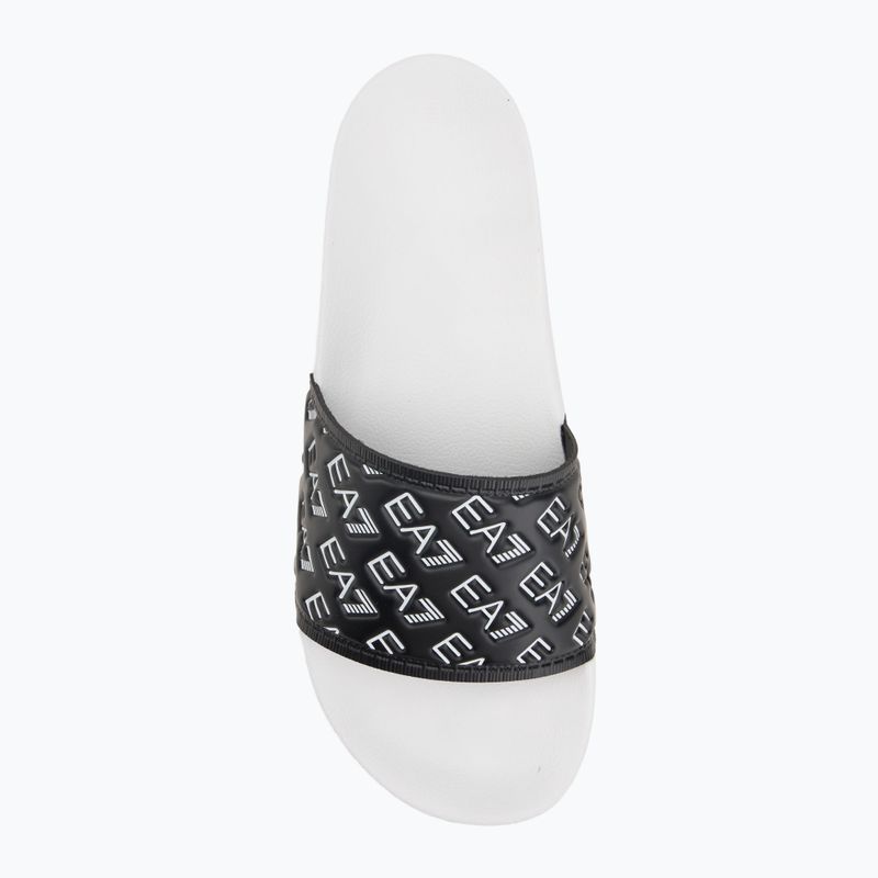 EA7 Emporio Armani Water Sports All Over fekete / fehér flip-flopok 5