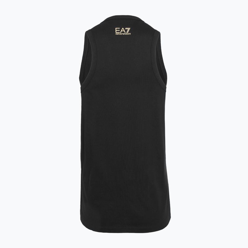 Női EA7 Emporio Armani Train Visibility Tank fekete/arany 2