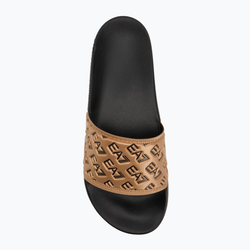 EA7 Emporio Armani Water Sports All Over flip-flop fekete/arany flip-flopok 5