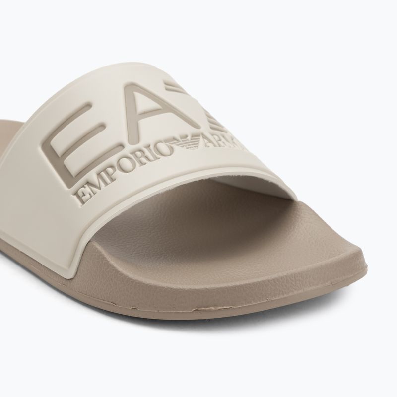 EA7 Emporio Armani Water Sports Visibility flip-flop macskakő / ezüst nyírfa 7