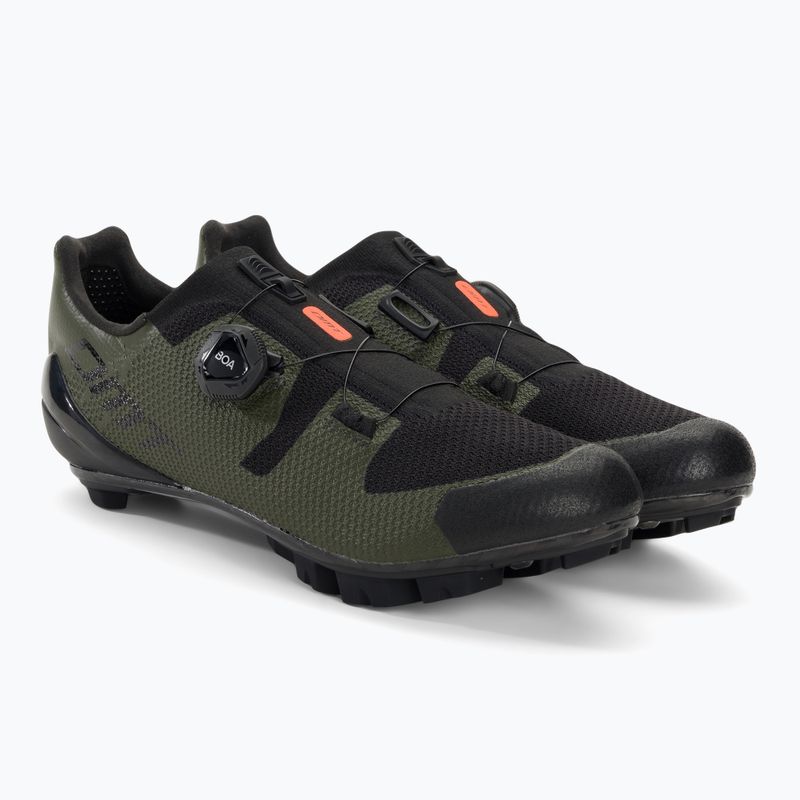 Férfi MTB kerékpáros cipő DMT KM3 zöld/fekete 4