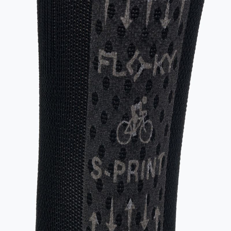 DMT S-Sprint biomechanikus kerékpáros zokni fekete 0015 4