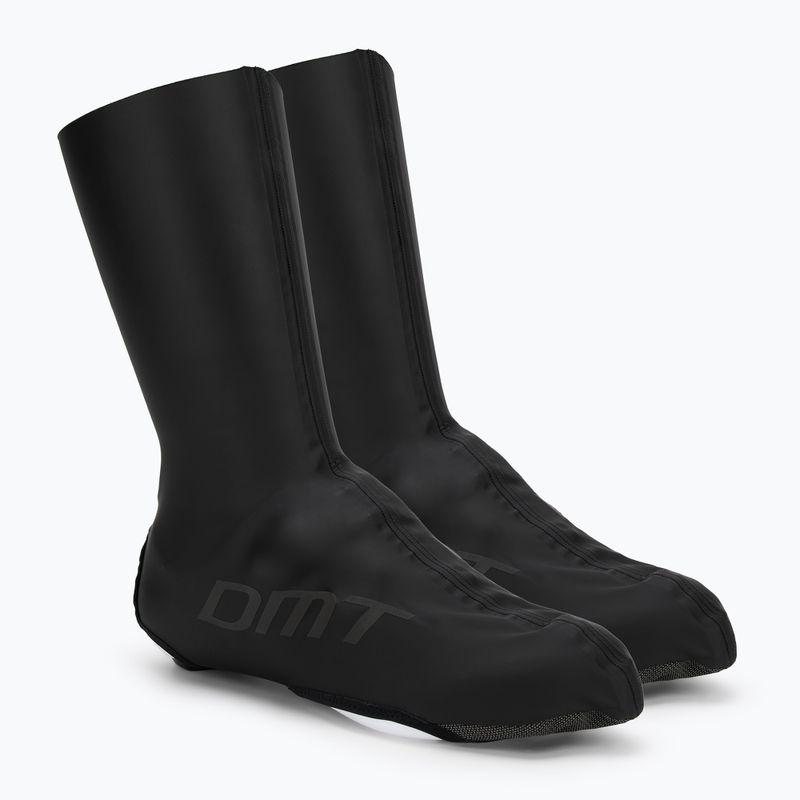DMT Rain Race fekete/fekete fényvisszaverő kerékpáros cipővédők