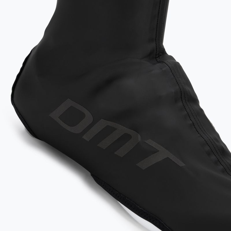 DMT Rain Race fekete/fekete fényvisszaverő kerékpáros cipővédők 2