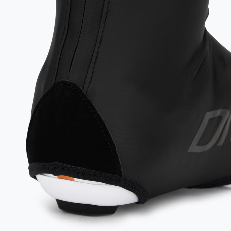 DMT Rain Race fekete/fekete fényvisszaverő kerékpáros cipővédők 3