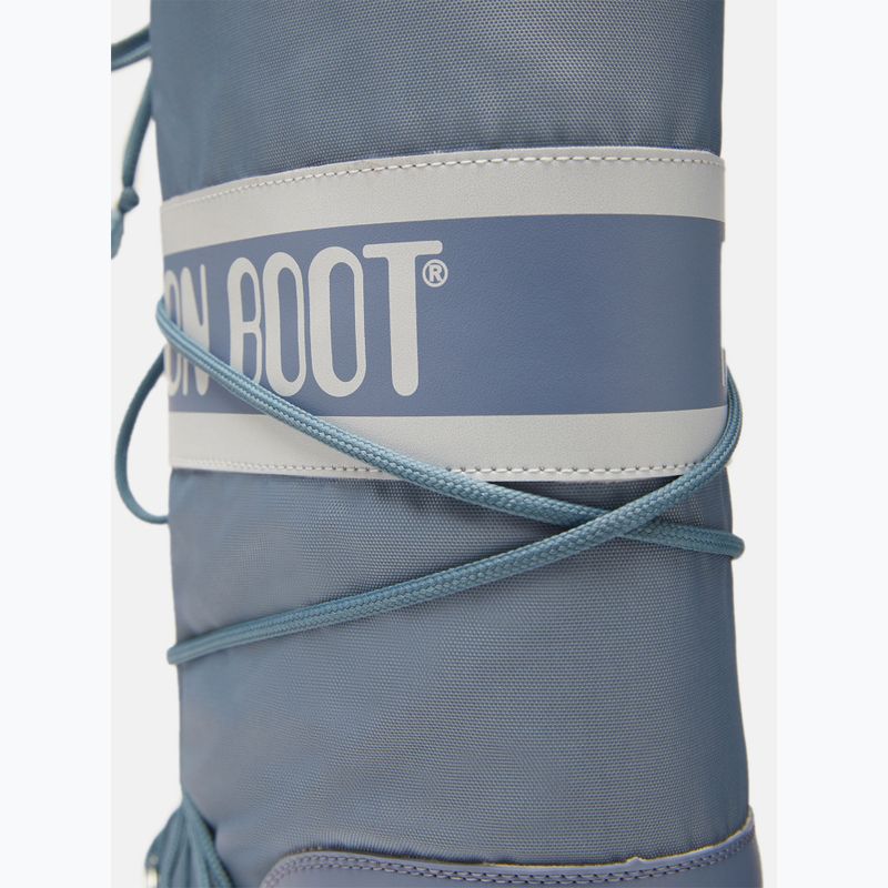 Női Moon Boot Icon Nylon elefánt szürke hócsizma szürke hócipő 11