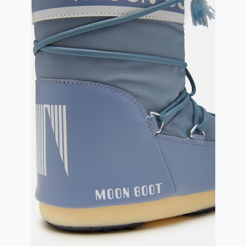 Női Moon Boot Icon Nylon elefánt szürke hócsizma szürke hócipő 12