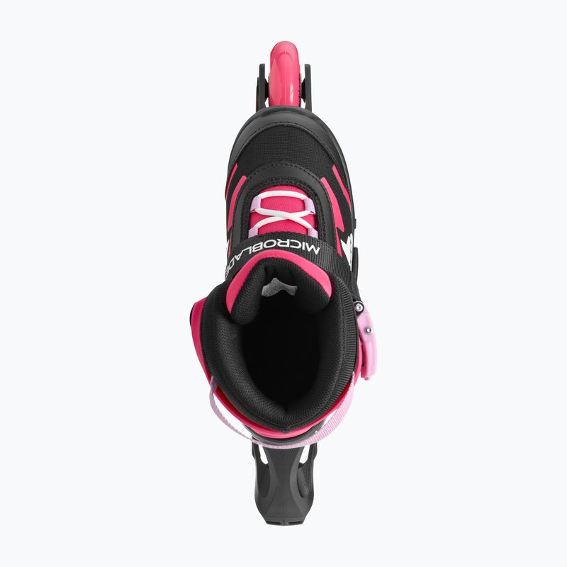 Gyerek görkorcsolya védőfelszereléssel Rollerblade Microblade Combo Jr black/pink 5