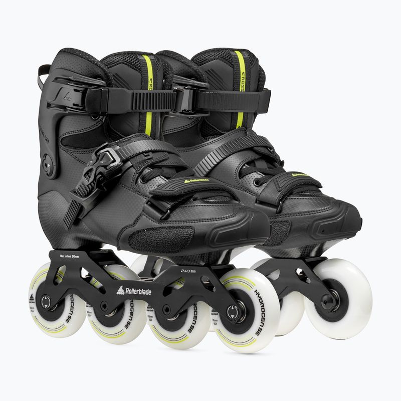 Férfi görkorcsolya Rollerblade Crossfire LX black/lime 4