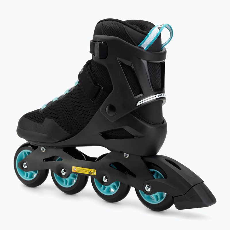 Női görkorcsolya Rollerblade Sirio 80 W fekete/teal kék 3