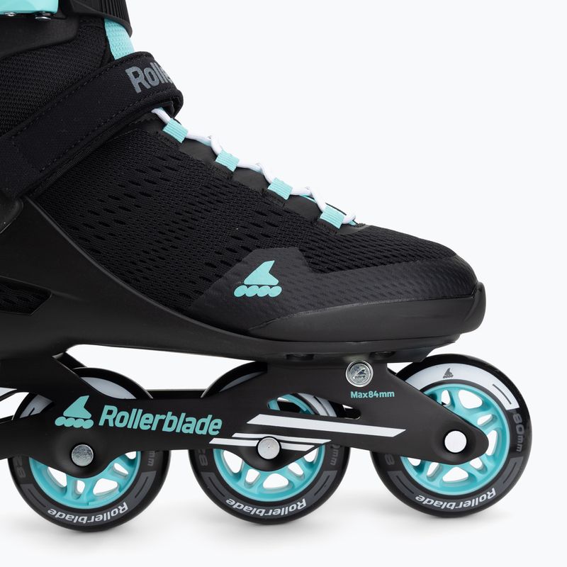 Női görkorcsolya Rollerblade Sirio 80 W fekete/teal kék 7
