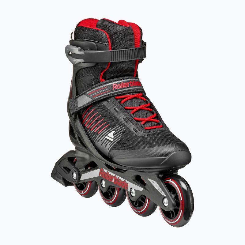 Férfi Rollerblade Zetrablade fekete/piros görkorcsolya 4