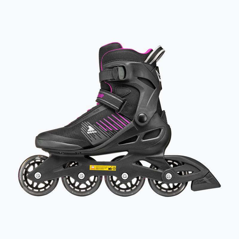 Rollerblade Zetrablade W női görkorcsolya fekete/kerékpáros rózsaszín 3