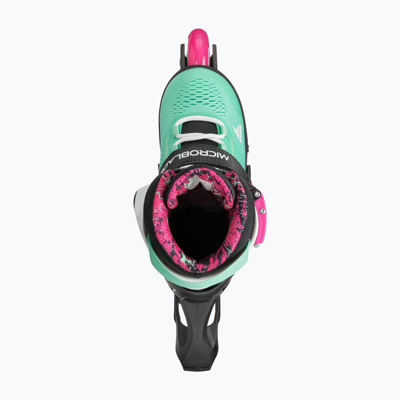 Rollerblade Microblade XT Jr gyermek görkorcsolya fekete/tengerzöld 7