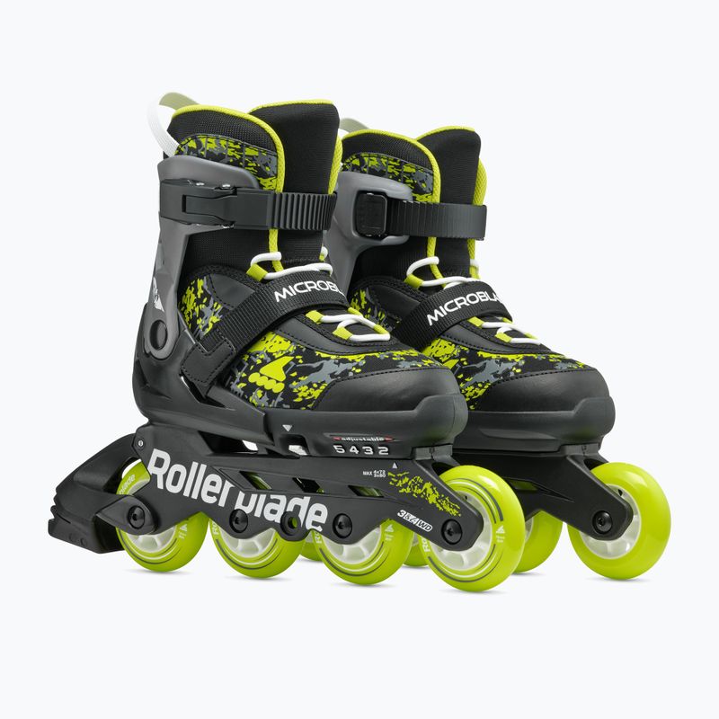 Rollerblade Microblade SL Jr gyermek görkorcsolya fekete/lime 2