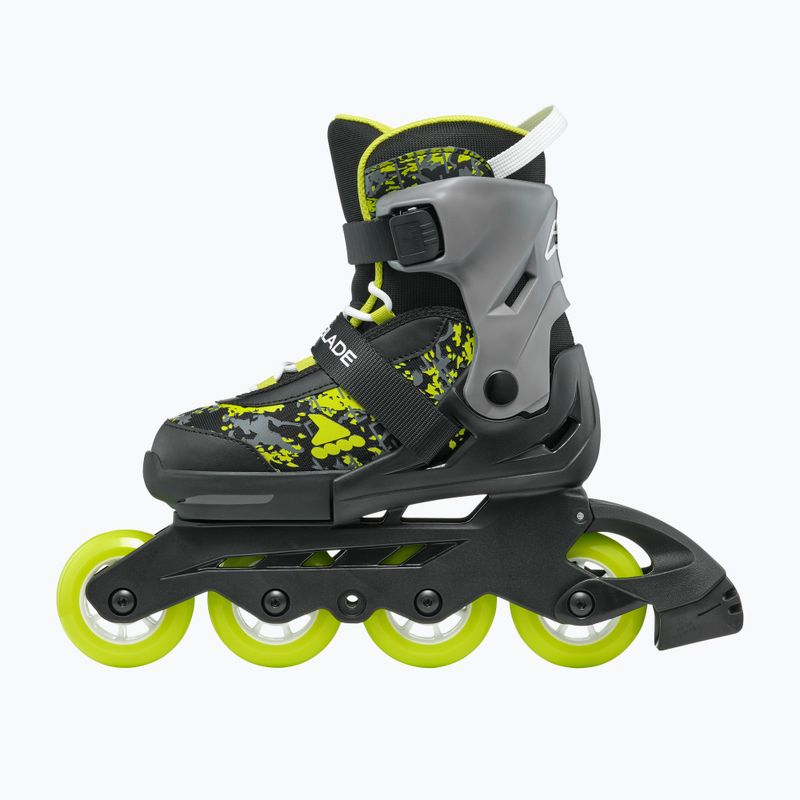 Rollerblade Microblade SL Jr gyermek görkorcsolya fekete/lime 4