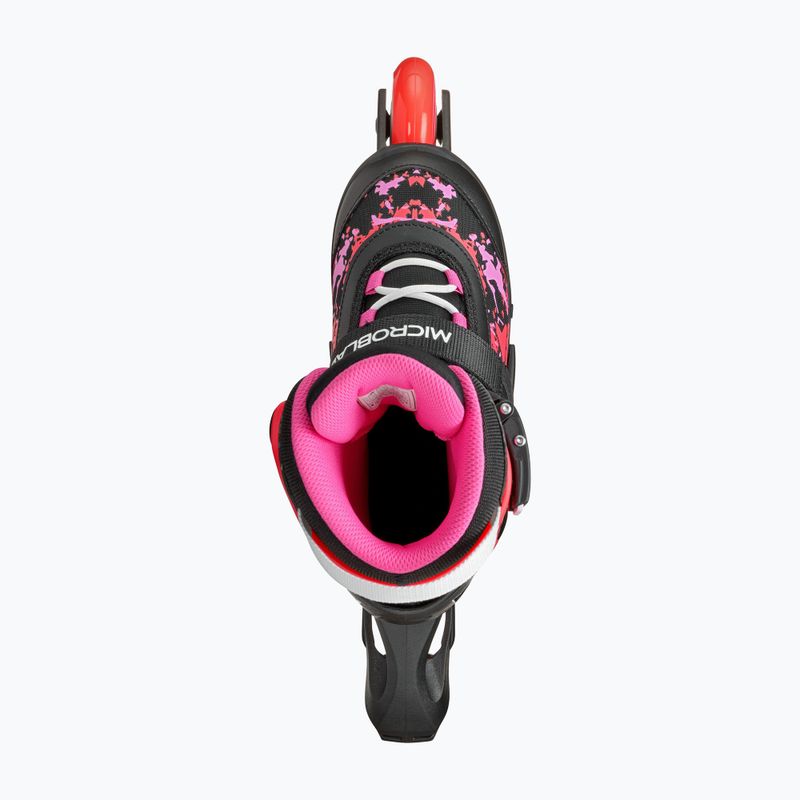 Rollerblade Microblade SL Jr gyermek görkorcsolya fekete/korall színű 7