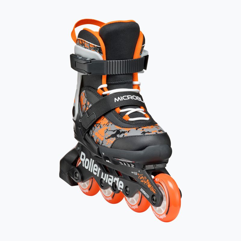 Rollerblade Microblade SL Jr gyermek görkorcsolya fekete/narancs 5