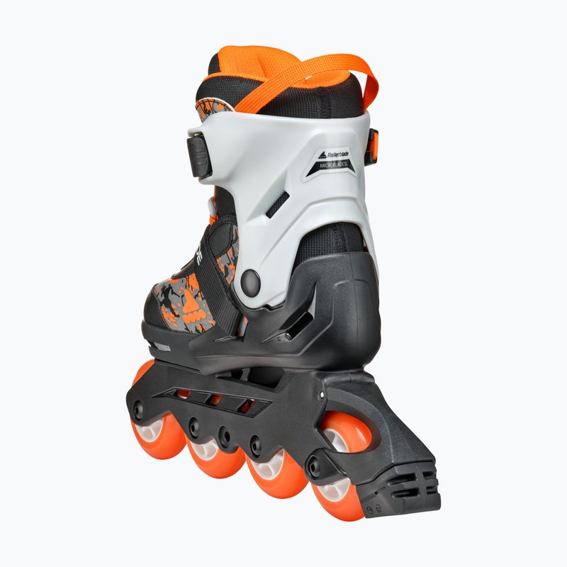 Rollerblade Microblade SL Jr gyermek görkorcsolya fekete/narancs 6