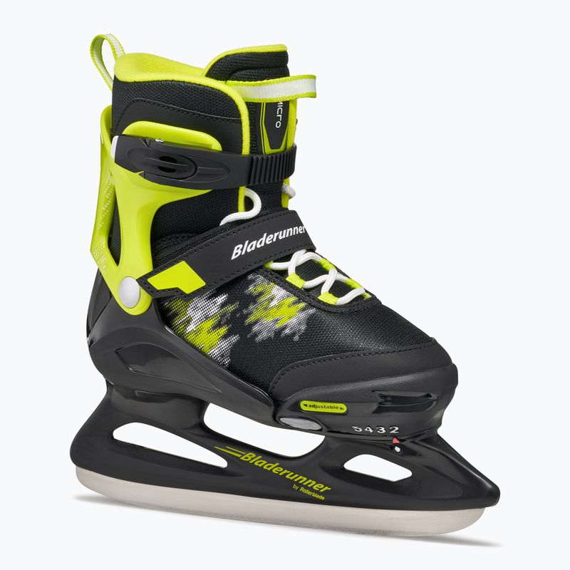 Gyerek jégkorcsolya Bladerunner Micro Ice black/lime 9