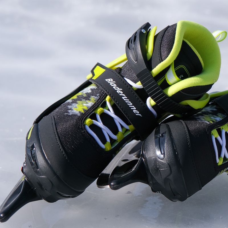 Gyerek jégkorcsolya Bladerunner Micro Ice black/lime 15