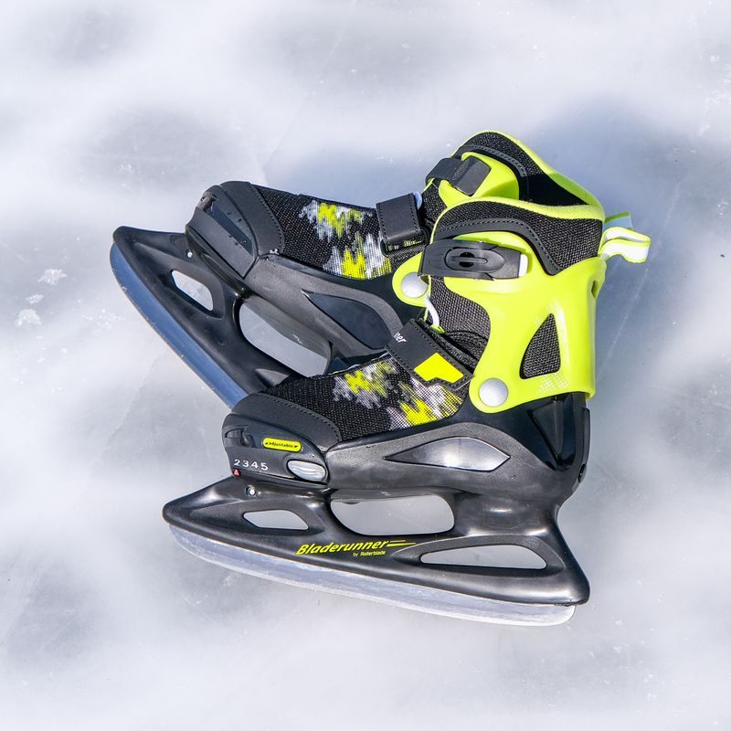Gyerek jégkorcsolya Bladerunner Micro Ice black/lime 16