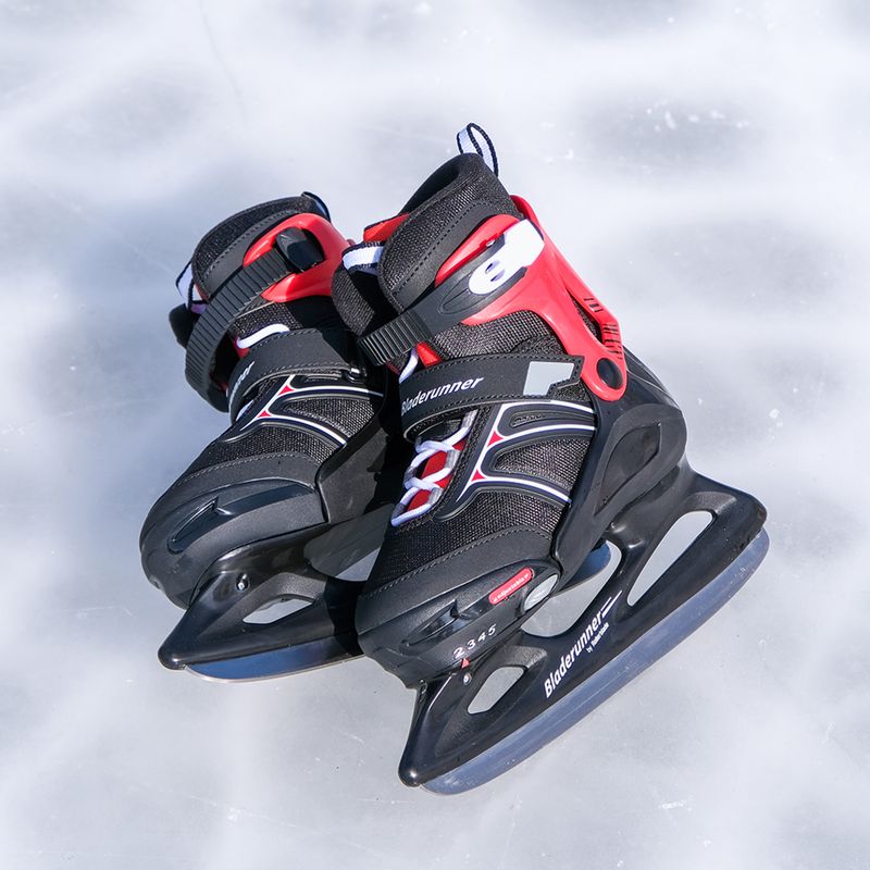Gyerek jégkorcsolya Bladerunner Micro Xt Ice black/red 6