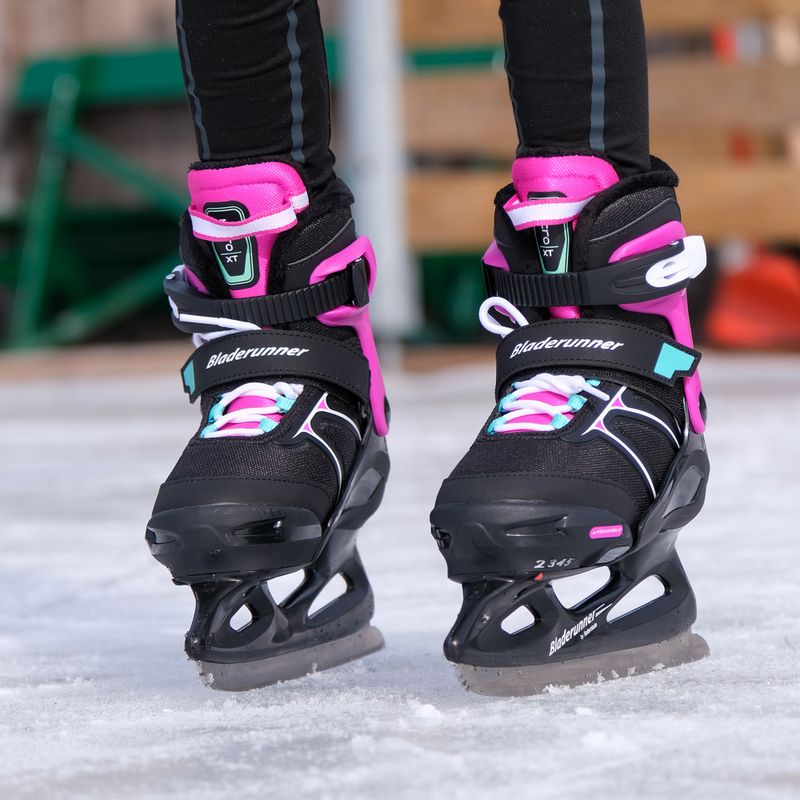 Gyerek jégkorcsolya Bladerunner Micro Xt Ice G black/fuchsia 16