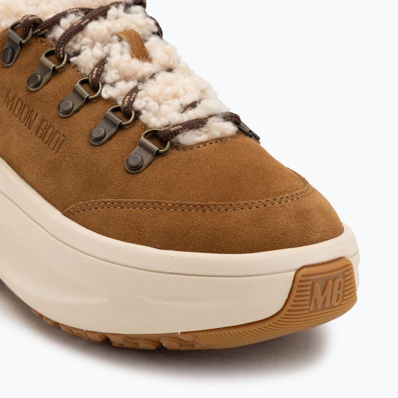 Női Moon Boot Moon247 City Shearling hó csizma cognac 7