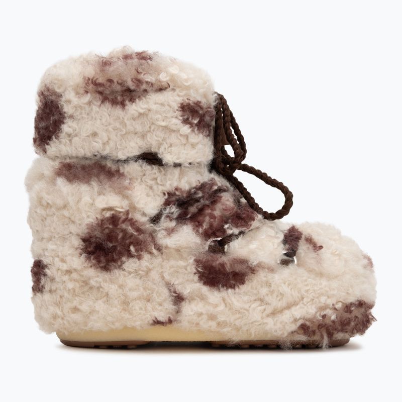 Női Moon Boot Icon Alacsony Curly tehén hó csizma 2