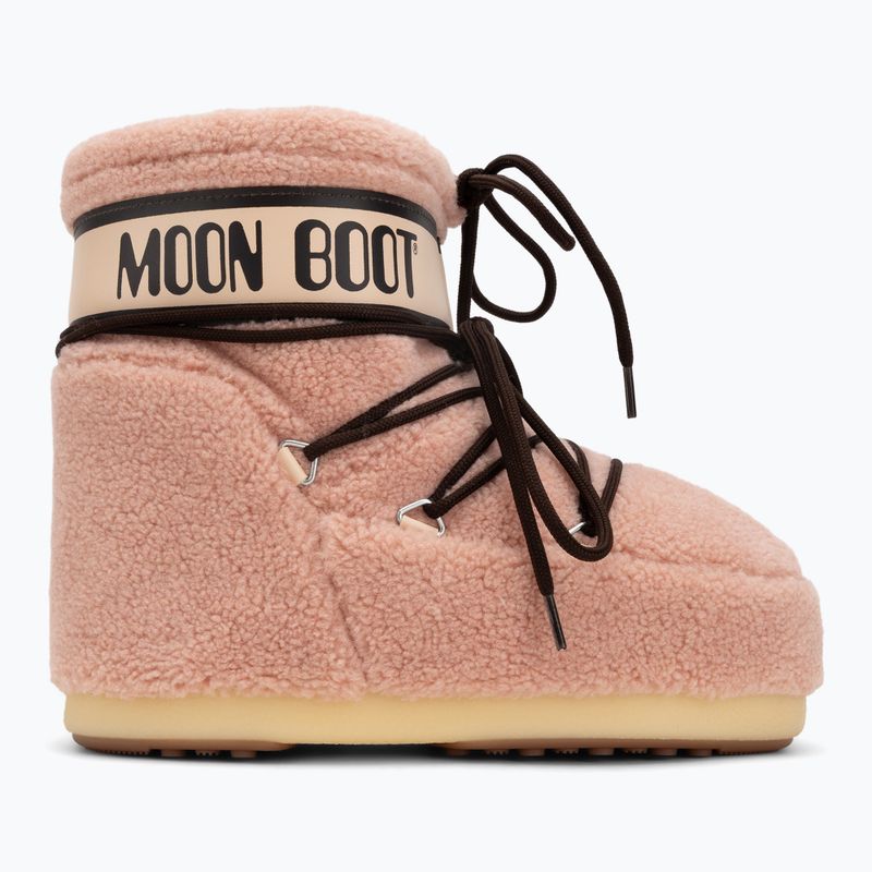 Női Moon Boot Icon Low Fleece rózsaszínű hócsizma 2