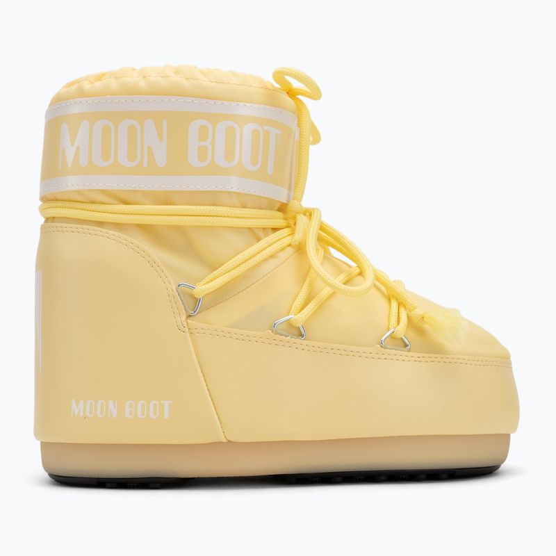 Női Moon Boot Icon Low Nylon világossárga hócsizma 2