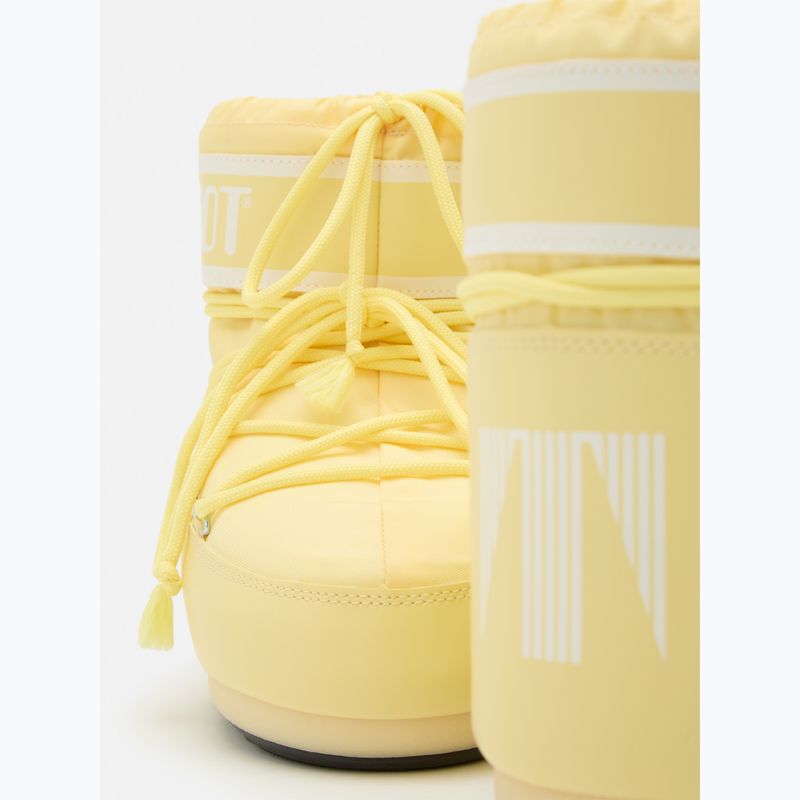 Női Moon Boot Icon Low Nylon világossárga hócsizma 4