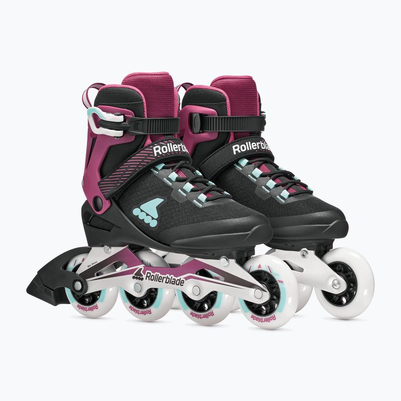 Női görkorcsolya Rollerblade Macroblade 84 W black/burgundy/ocean green 4