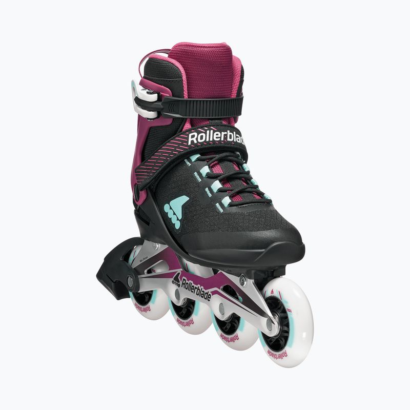 Női görkorcsolya Rollerblade Macroblade 84 W black/burgundy/ocean green 5