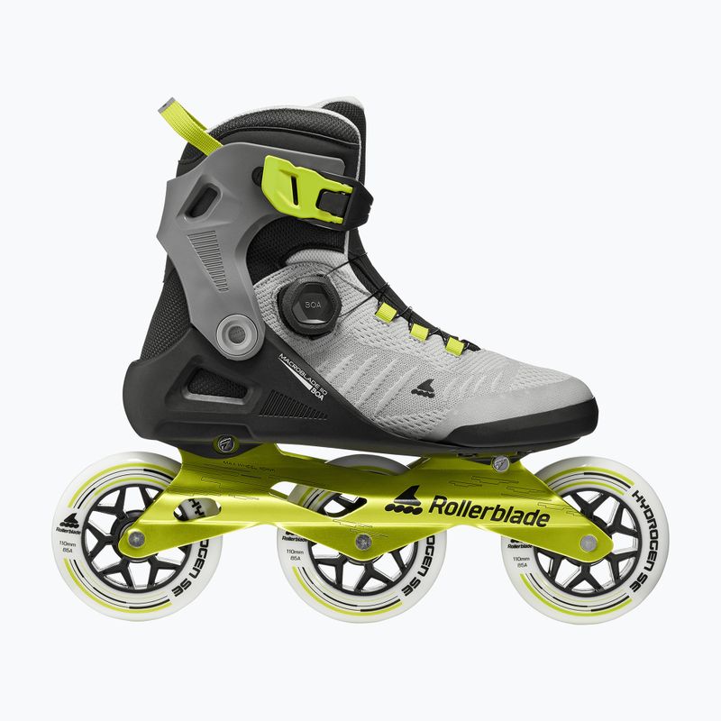Férfi görkorcsolya Rollerblade Macroblade 110 Boa black/grey/lime 2